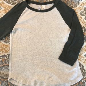 H&M Raglan 3/4 sleeve T shirt